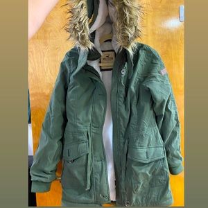 Hollister faux fur parka jacket